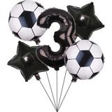 Düvenci Ticaret Siyah Rakam Folyolu Yaş Balon Set - 3