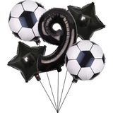 Düvenci Ticaret Siyah Rakam Folyolu Yaş Balon Set - 9