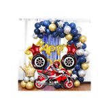 DÜVENCİ TİCARET YARIŞ TEMALI MOTOR FOLYO BALON ZİNCİR SET