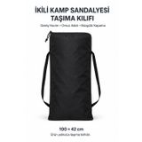 Düvenci Toptan 2 Kamp Sandalyesi Taşıma Kılıfı, Antrasit 100 × 42 cm