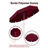 Düvenci Toptan Bordo Polyester Kumaş, 200 cm / 10 telli (plaj şemsiyesi uyumlu)
