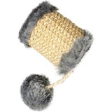Duvo+ Peluş Kaplı Sisal 13x5x5 cm Kedi Oyuncağı