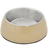 Duvo+ Socket Glossy Taupe 13.2 cm 450 ml Çelik Mama Ve Su Kabı