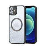 DUX DUCIS [Aimo Mag] Serisi Kılıf, Apple iPhone 12 için Tasarlandı, Manyetik Kılıf Darbeye Dayanıklı Telefon Kapağı - Siyah