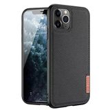 Dux Ducis Fino Serisi İphone 11 Pro Max Kılıf Premium Dokuma Silikon Kılıf-(5775)
