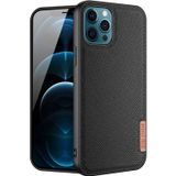 Dux Ducis Fino Serisi İphone 12 Pro Max Kılıf Premium Dokuma Silikon Kılıf-(5775)