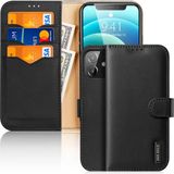Dux Ducis İphone 12 - 12 Pro Kılıf Mıknatıslı Cüzdanlı Deri Kılıf Hivo Series-(5775)