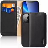 Dux Ducis İphone 13 Pro Kılıf Mıknatıslı Cüzdanlı Deri Kılıf Hivo Series-(5775)