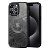 Dux Ducis İphone 15 Pro Max Aimo Series Magsafe Premium Buzlu Sert Pc-Tpu Kılıf-(5775)
