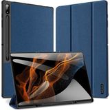 Dux Ducis Samsung Galaxy Tab A8 2021 10.5 (x200-x205) Kılıf Kalem Bölmeli Standlı Domo Series Mavi