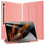 Dux Ducis Samsung Galaxy Tab A8 2021 10.5 (x200-x205) Kılıf Kalem Bölmeli Standlı Domo Series Pembe