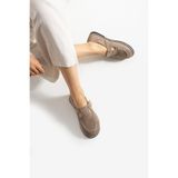 DUXAL SHOES Arabella Kadın Süet Toka Detaylı Günlük Loafer Ayakkabı