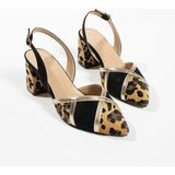 Duxal Shoes Beauty Kadın Topuklu Ayakkabı - Leopar