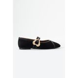 DUXAL SHOES Jadon Trend Kalp Tokalı Kadın Babet Günlük Şık Mary Jane Ayakkabı