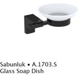Duxxa A.1703.S Mat Siyah Deppot F-1 Sabunluk