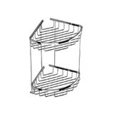 Duxxa A.502 19x19 cm Deppot Oval İkili Köşe Şampuanlık
