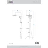 Duxxa Como 400 Tepe Duş Seti Krom D.170.4
