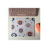 Duxy Nazar Boncuğu Mouse Pad, 21x17 cm,Kaymaz Taban, Ev, Ofis ve Oyun için Rahat ve Yumuşak Mousepad