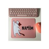 Duxy Sevimli Kedi Mouse Pad, 21x17 cm, Kaymaz Taban, Ev, Ofis ve Oyun için Rahat ve Yumuşak Mousepad