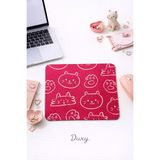 Duxy Sevimli Kedi Mouse Pad, 23X19 Cm, Kaymaz Taban, Ev, Ofis ve Oyun Için Rahat ve Yumuşak Mousepad