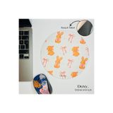 Duxy Sevimli Tavşan Kauçuk Mouse Pad, 19 cm, Kaymaz Taban, Ev Ofis ve Oyun için Rahat ve Yumuşak Mousepad