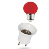 Duy Fişli + 15w E-27 Duylu Renkli Gece Lambası Ampulu Kırmızı Işık