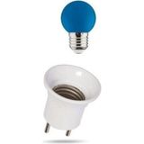 Duy Fişli 1W E-27 Duylu Renkli Ledli Gece Lambası Ampulü Mavi Işık Mavi Işık E27 LED Ampul 1 Watt Ma