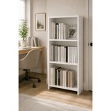 DUYAMO Mdf Kitaplık 3 Gözlü Raflı Çok Amaçlı Ofis Dolabı 104X55X23 cm - Renk - Beyaz