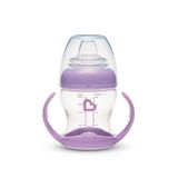 Duyarlı Geçiş Bardağı 4 Ay+ 118 Ml Sızdırmaz & Ergonomik Kulplu Mor (5 Adet)