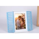 Duyfl Fotoğraf Çerçevesi Ahşap Mavi Pencereli 13x18cm Fotoğraf Dahil