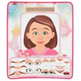 Duyguları Öğreniyorum Keçe Cırtlı Duvar Panosusu (Kız) , Eğitici Oyuncak