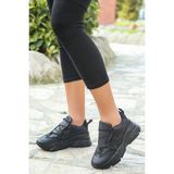 Duygushoesbag Irmo Paraşüt Kumaş Kadın Spor Ayakkabı - Siyah