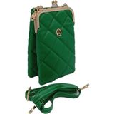 Duygushoesbag Yandan Deri Askılı Kadın Mini El Omuz Çantası - Yeşil