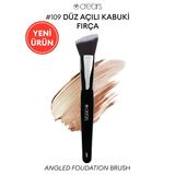 Düz Açılı Kabuki Fırça Cre'Ars Angled Foundation Brush #109