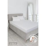 Düz Beyaz Tek Kişilik Lastikli Çarşaf %100 Pamuk,83 Tel - 100 x 200