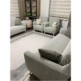 Düz Desen Jakarlı 3311 Koltuk Örtüsü.lastikli Kanepe Çekyat Örtüsü.koltuk Kılıfı Takımı. Krem - 180 x 230 cm