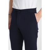 Düz Erkek Yandan Cepli Jogger Slim Fit Pantolon Lacivert 38