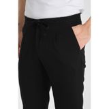 Düz Erkek Yandan Cepli Jogger Slim Fit Pantolon Siyah 36