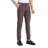 Düz Erkek Yandan Cepli Klasik Bel Slim Fit Chino Pantolon Bordo 38