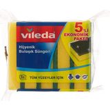 Düz Hijyenik Bulaşık Süngeri, 5'li Ekonomik Paket, Yeşil - 0,01 gr