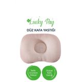 Düz Kafa Yastığı Bej Bebek Kafa Yastığı, Kafa Yastık, Bebek Yastığı, Organik Pamuk Kumaş