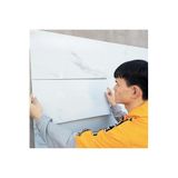 Düz Kırık Beyaz Yapışkanlı Pvc Duvar Kaplama Mutfak Banyo Sticker 30 * 60cm 6 Adet 1,08mt2