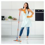 Düz Mop Yer Temizlik Sistemi Islak ve Kuru Kullanım 360 Döner Başlıklı Pratik Paspas