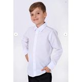 Düz Renk Klasik Kesim Erkek Çocuk Gömlek 7973-B