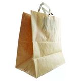 Düz Saplı Kraft Çanta 50'Li 27X29x16cm - Çevre Dostu Alışveriş Çantası 3'Li Ekonomik Paket