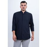 Düz Şef Gömlek Aşçı Kıyafeti Chef Aşçı Forması - Lacivert - 2XL
