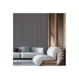 Düz Şerit Desen Duvar Kağıdı - Omega 23211-3, Gri, Elyaf Taban (Non-Woven) - 16.5 M2