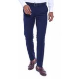 Düz Slim Fit Lacivert Erkek Kumaş Pantolon - Wessi