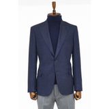 Düz Slim Fit Spor Lacivert Erkek Ceket - Wessi