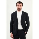 Düz Slim Fit Torba Cep Beli Lastikli Ipli Yün Erkek Takım Elbise - 46 - Lacivert - 6 Drop